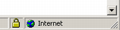 Internet Explorer Version 6 secure icon